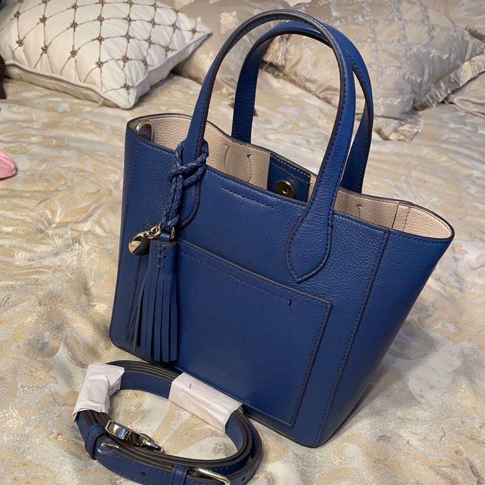 COLE HAAN SMALL LEATHER SATCHEL WITH STRAP- NEW!!!